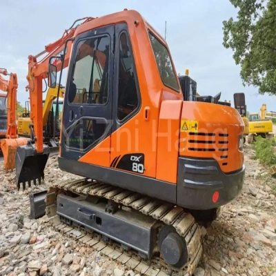 Used Doosan DX80 Small Excavator 6Ton 5 Ton 7Ton Second Hand Digger Original Earthmoving Machine For Sale