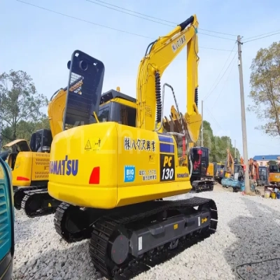 Used Excavator Komatsu PC130 Good Working Original Excavator