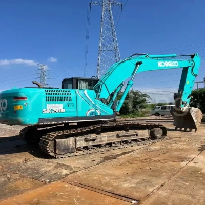 Used Excavator Kobelco SK200 Construction Equipment Service