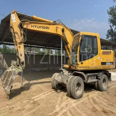 Used Excavator Hyundai 150w-7 used wheel excavator for sale