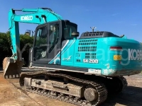 Used Excavator Kobelco SK200 Construction Equipment Service